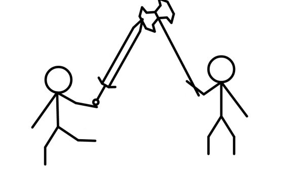 Стикмен на прозрачном фоне