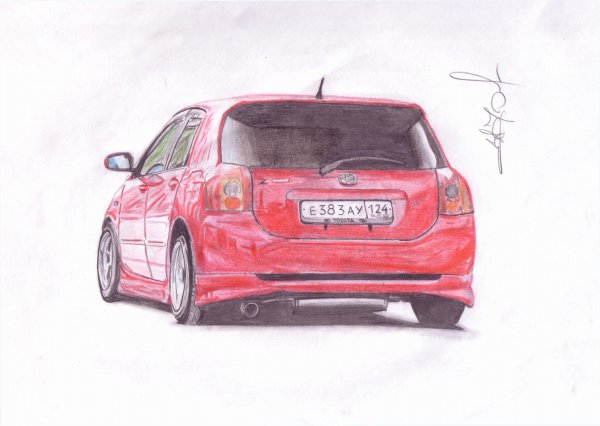 Тойота Королла рисунок