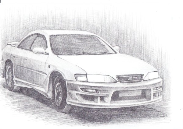 Тойота Карина АТ 171 рисунок