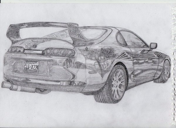 Toyota Supra Sketch