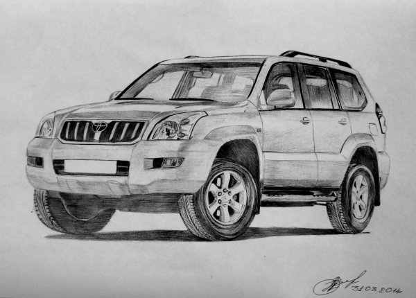 Тойота ленд Крузер Прадо 120 раскраска