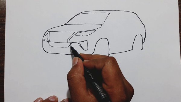 How to draw Toyota