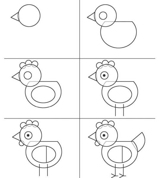 Схемы рисования для дошкольников