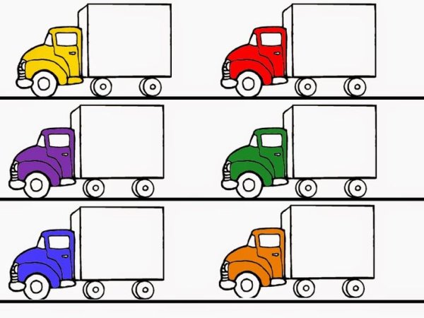 Задания для малышей с машинками