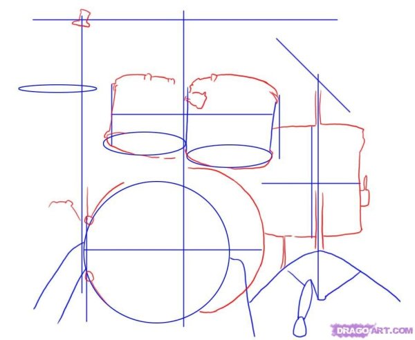 Барабаны эскиз