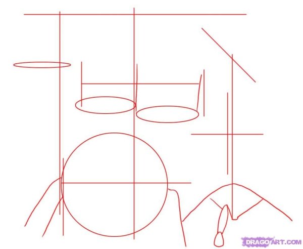 Барабанная установка эскиз