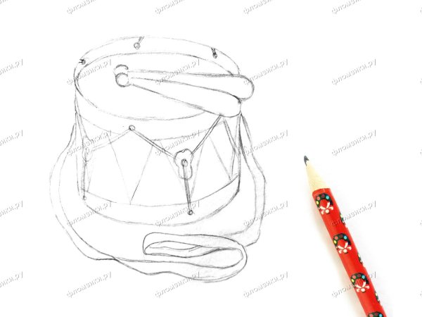 Барабан рисунок