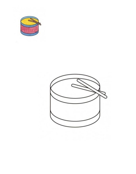 Ударные музыкальные инструменты раскраска