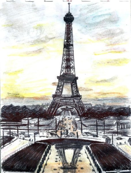 Скетч Франция Эйфель