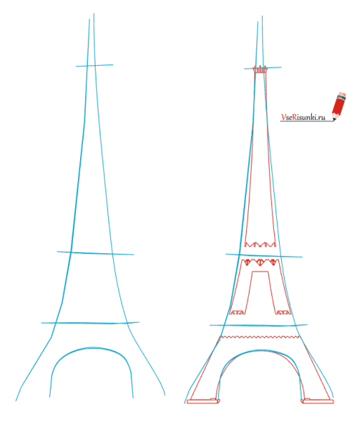 Набросок Эйфелевой башни