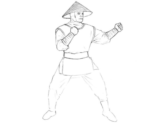 Японка рисунок карандашом