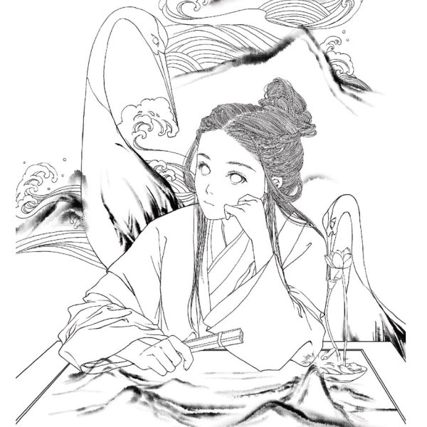 Китайский дракон рисунок поэтапно