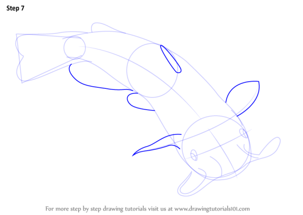 Нарисовать сома поэтапно