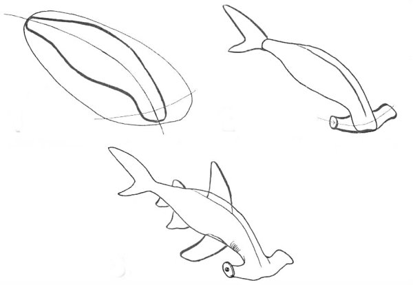 Нарисовать сома поэтапно