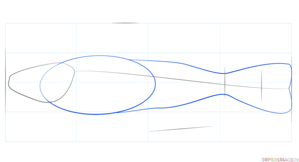 Щука раскраска для детей