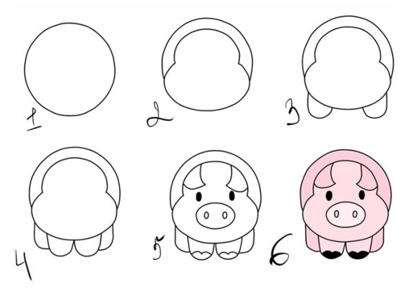 Поэтапное рисование для самых маленьких