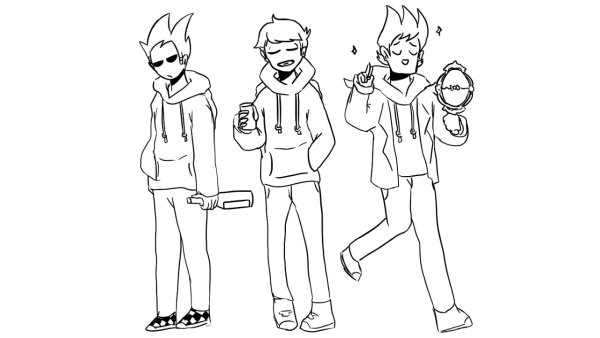 Раскраска Eddsworld Tom
