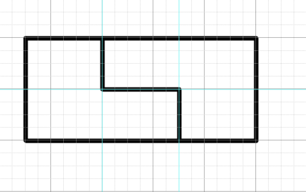 Прямоугольник разбитый на квадраты
