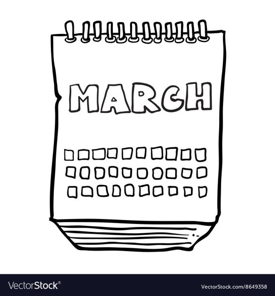 Календарь рисунок чб