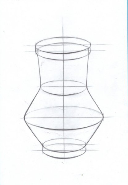 Линейно конструктивное построение кувшина