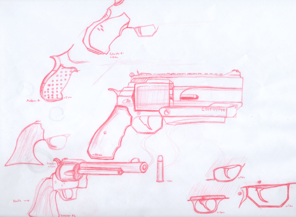 Пистолеты рисование дизайны