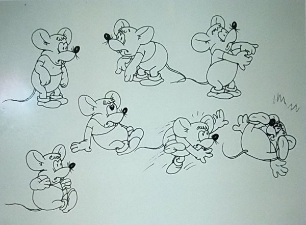 Эскизы советских мультфильмов