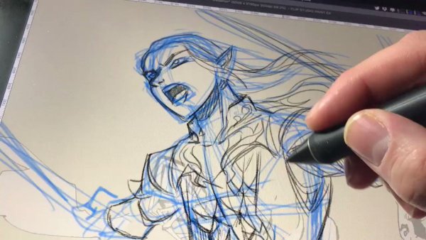 Скетчи на графическом планшете