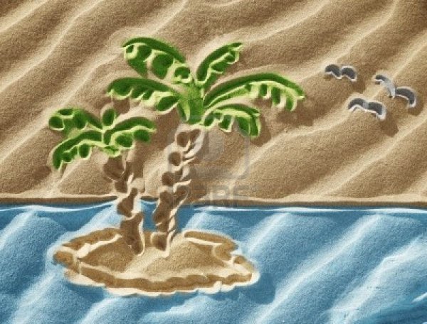 Рисуем песком