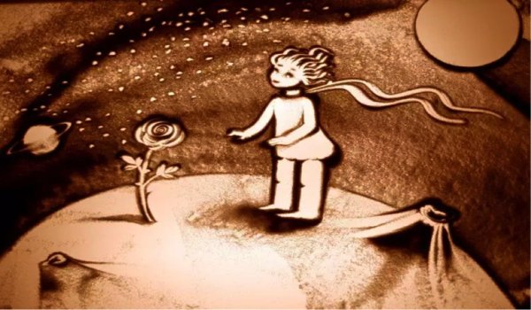 Рисование песком картины для детей