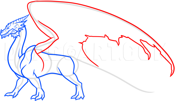 Как нарисовать дракона Файербол