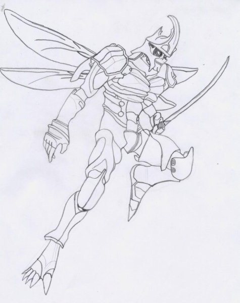 Рисунок АМОНГАС карандашом