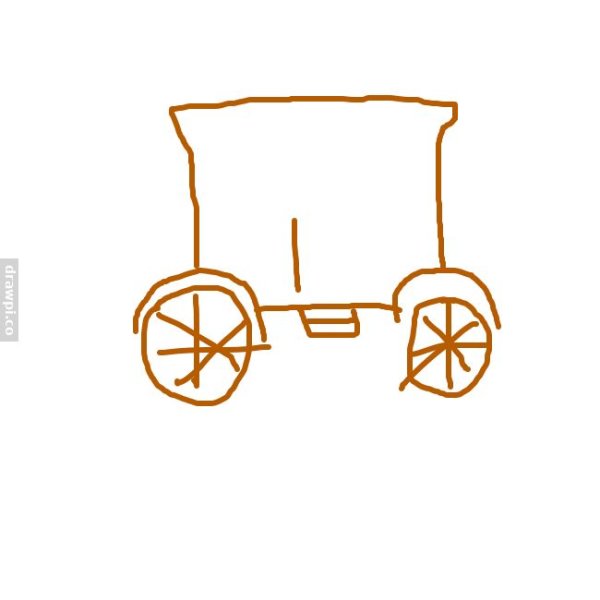 Карета карандашом
