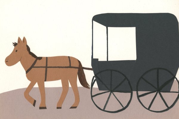 Карета карандашом поэтапно