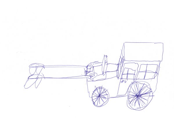 Нарисовать повозку поэтапно