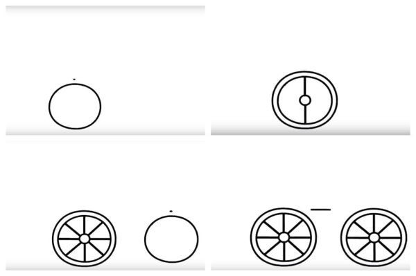 Как нарисовать карету поэтапно