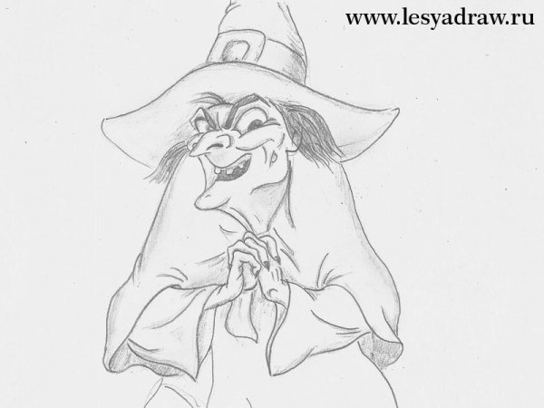 Раскраски ведьмочки