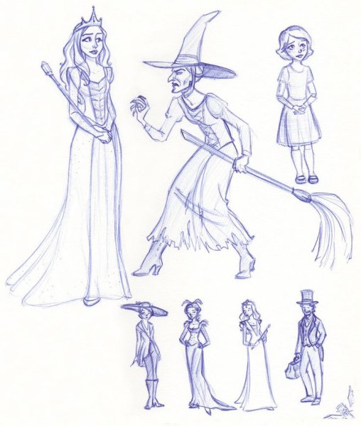 Рисунки для срисовки ведьмы