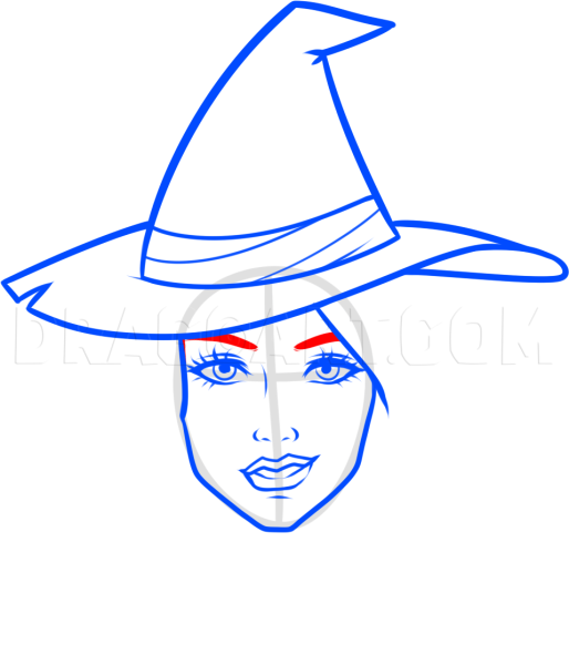 Раскраска ведьмочка