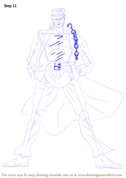 Джотаро поэтапно