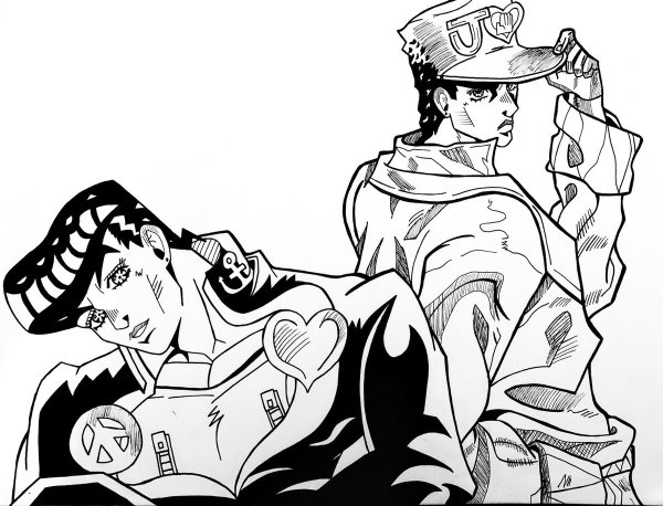 Jotaro and Josuke