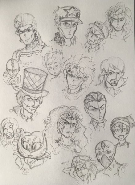 Джоджо стиль рисования