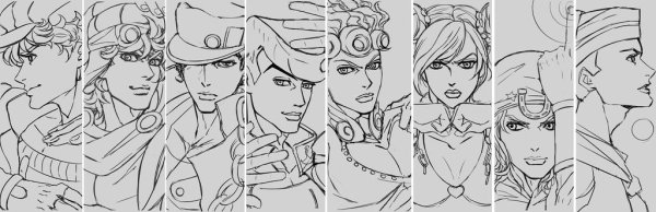 Раскраска стардасты Джо Джо