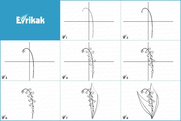 Поэтапное рисование ландыша