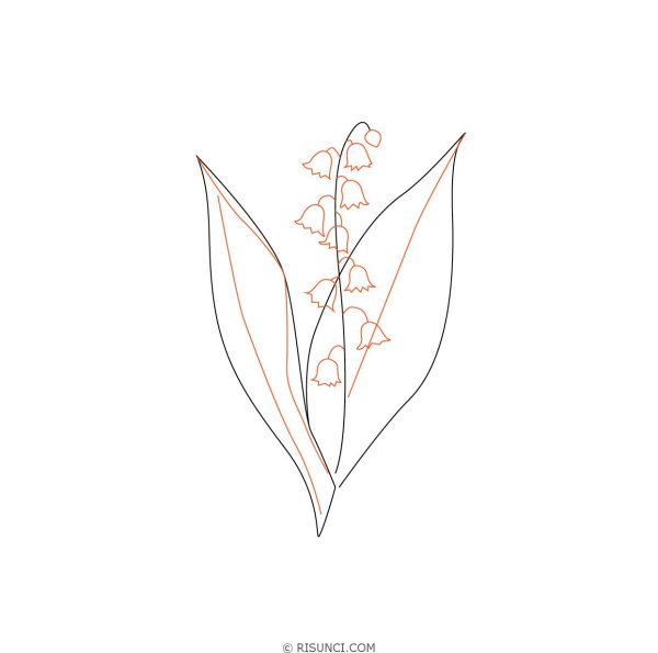 Ландыши карандашом