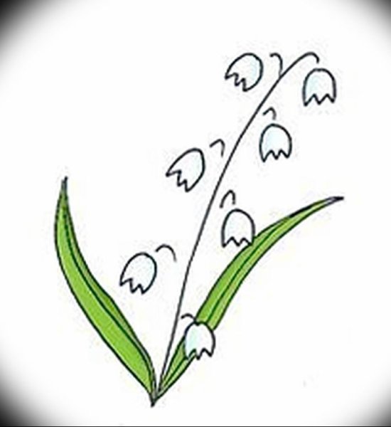 Ландыш Майский раскраска