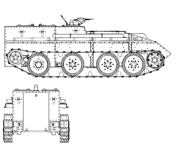 Бронетранспортер на базе танка БТ-7