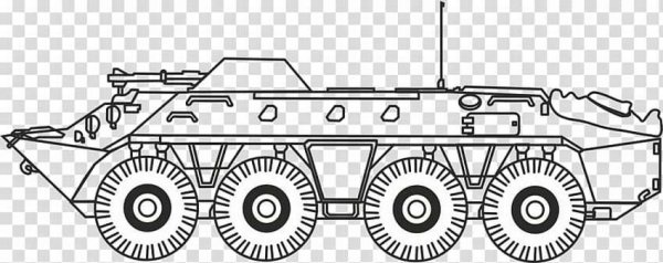 Как нарисовать БТР 80