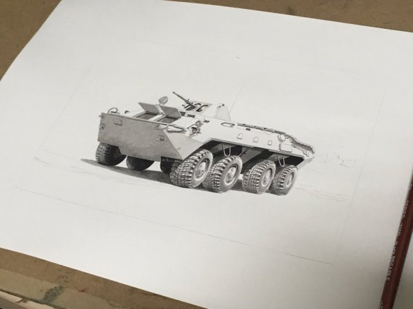 Рисунки бронетехники карандашом