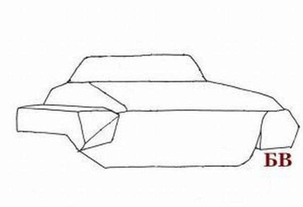 Бронетранспортер пошагово рисунок
