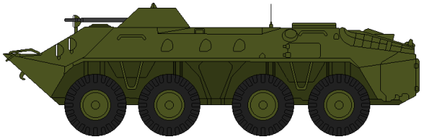 БТР 80 вид сбоку